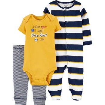 Kojenecká souprava CARTER'S Set 3dílný overal, body kr. rukáv, tepláky Daddy kluk LBB PRO, vel. 46