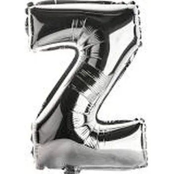 Balónek Balon Litera "Z" 81cm srebrny