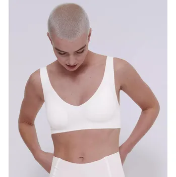 Podprsenka Triumph sloggi ZERO Feel 2.0 Bralette Silk White - 00GZ 10217728*00GZ Velikost: XL