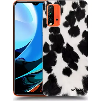 Pouzdro na mobilní telefon Picasee silikonový průhledný obal pro Xiaomi Redmi 9T - Black Moo