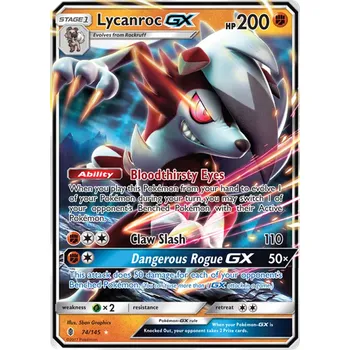 Sběratelská karetní hra Pokémon TCG Lycanroc GX 74/145
