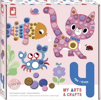 Mozaiková sada Janod Kreativní sada My arts and crafts Nalepování Kulaté tvary