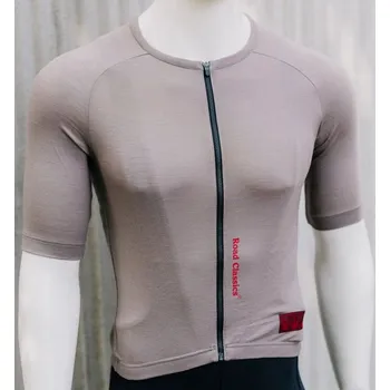 cyklistický dres Road Classics Merino by Mura - béžová XL