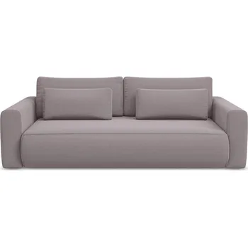 Pohovka Sametová rozkládací/s úložným prostorem pohovka v levandulové barvě 238 cm Kapua – Makamii ID_1806798