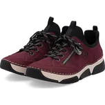 Dámské polobotky 45973-36 Rieker vínová Barva: rot, Velikost: 39