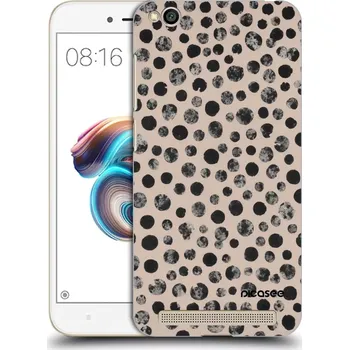 Pouzdro na mobilní telefon Picasee silikonový černý obal pro Xiaomi Redmi 5A - Dots