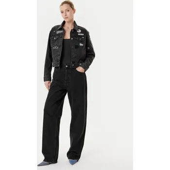 Dámská větrovka DKNY Jeansová bunda P5GCYC72 Šedá Regular Fit M