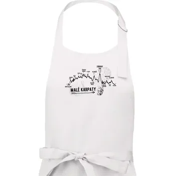 Kuchyňská zástěra Profil Malé karpaty - Dámská zástěra na vaření - Univerzální velikost ( Bílá )