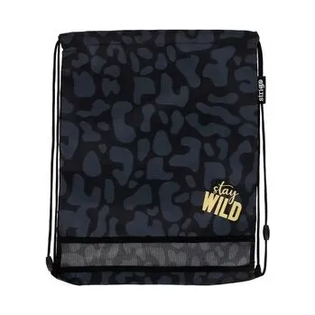 Set školních potřeb Worek na obuwie Czarny stay wild - ..