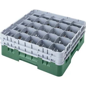 Příslušenství pro myčku Cambro Koš Camrack 25 pozic, výška sklenice 15,2 cm - Zelená