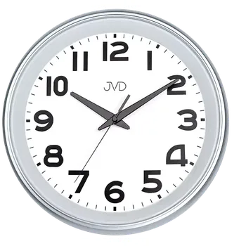 Hodiny JVD Nástěnné netikající tiché hodiny JVD HA243 se senzorem stmívání