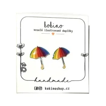 Náušnice PARAPLÍČKA náušnice puzety - kokino 29129