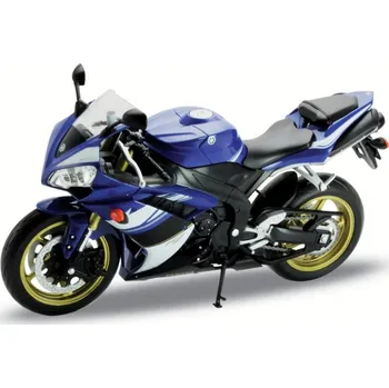 Výuková hračka Welly Motocykl Yamaha YZF-R1 1:10 modrá