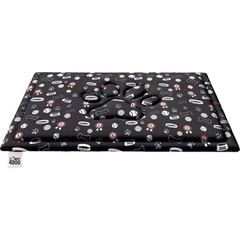 Pelíšek pro psa Podložka pro psy BRICK 70x60 cm černá s motivem