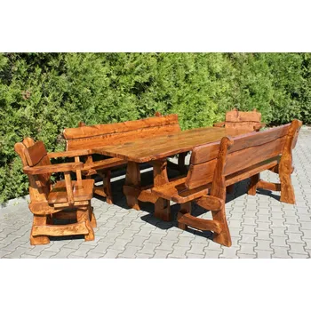 Zahradní nábytek Masivní zahradní nábytek, židle s područkami