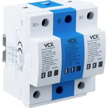 Přepěťová ochrana Přepěťová ochrana VCX 20T1T2-3-DC1200 DC B+C 3P 1200V (T1T2) 25kA GDT BLUE