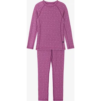 Set dětského termoprádla Termoprádlo dětské Reima Taival - red violet