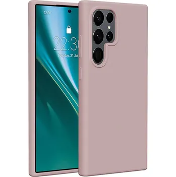 Pouzdro na mobilní telefon Silikonové pouzdro Etteri pro Samsung Galaxy S25 Ultra světle růžové