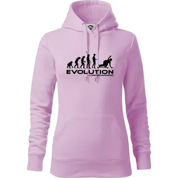 Dámská mikina Evoluce longboard - Mikina dámská Cape s kapucí - XS ( Orchid )