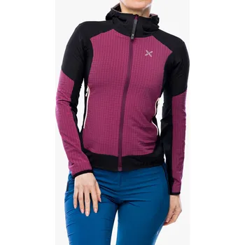 Dámská softshellová bunda Softshellová bunda dámská Montura Wind Revolution Hoody Jacket - wine red/light rose