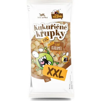 REJ Food S. R. O. Kukuřičné křupky XXL s příchutí slaný karamel 150g Balení: 2 ks