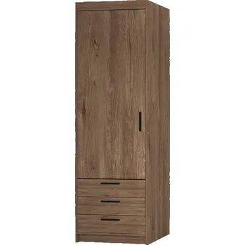 Šatní skříň Skříň Enja 1D3S 60cm dub lefkas