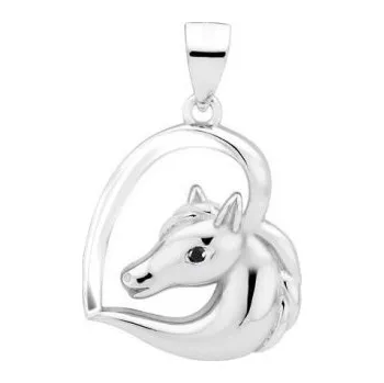 Přívěsek Prosperk Přívěsek stříbrný kůň černé oko zirkon S5273