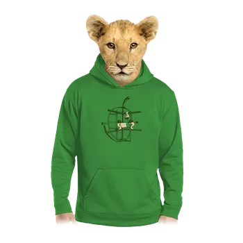 Chlapecká mikina Bastard Jablko dětská mikina klokanka Kelly Green AWD