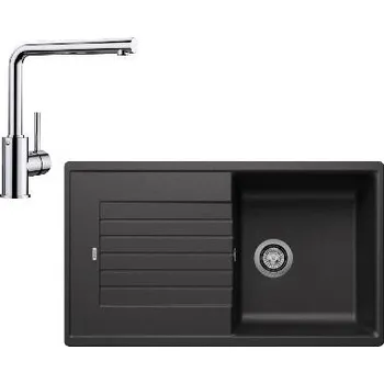 Granitový dřez Blanco - Set dřezu Zia 5 S a baterie Mila, antracit/chrom SET 10-B 25 MILA ant