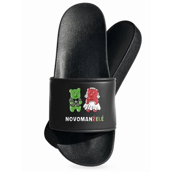 Pánské pantofle Bastard Novomanželé z želé pantofle Black