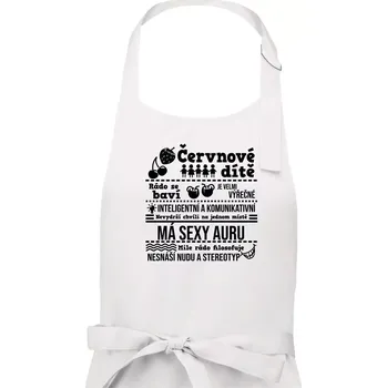 Kuchyňská zástěra Narozeniny červen - Pánská zástěra na vaření - Univerzální velikost ( Bílá )