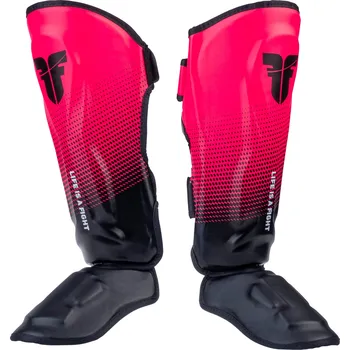 Chránič holeně pro bojový sport Chrániče holení Fighter Thai Ergo - černá/růžová, FSG-004-TRP-0702 S