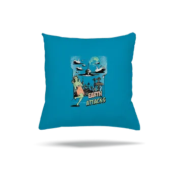 Polštář Bastard Země útočí polštář Blue Turquoise