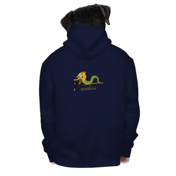 Pánská mikina Bastard House-nka pánská mikina na zip Navy