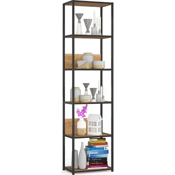 regál Regál PRAMONI 50x192 cm černý/dub craft