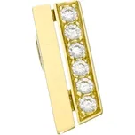 Goldstore Zlatý přívěs-zirkony Váha: 1.30 g