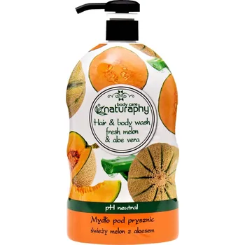 Koupelová kosmetika Pro-Tech shop Sprchový gel a šampon 2v1 meloun a aloe vera Naturaphy 1000ml 30062&nbsp;5908311416808