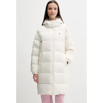Péřová bunda Calvin Klein Jeans LV047D502G béžová 01X, vel. M