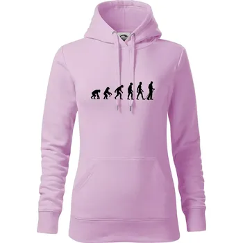 Dámská mikina Evoluce Nordic walking - Mikina dámská Cape s kapucí - S ( Orchid )