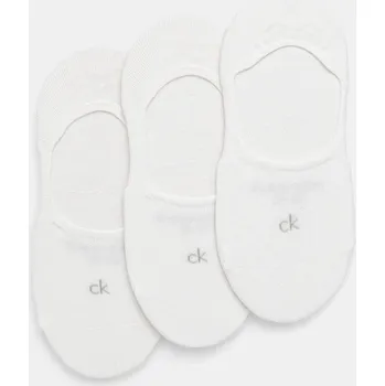 Pánské ponožky Kotníkové ponožky Calvin Klein 3-pack bílá barva, 701234370 00X, vel. 35/38