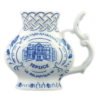 Cibulák Lázeňský pohárek prolamovaný Teplice 12cm 170g Originál Český porcelán Dubí