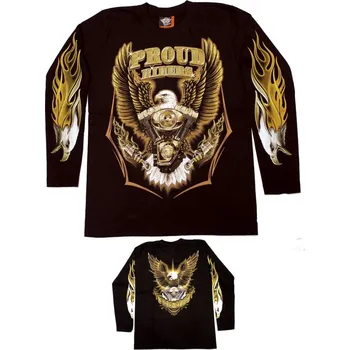 Pánské tričko TRIKO s dlouhým rukávem a oboustranným potiskem - THDRE 102, 3XL