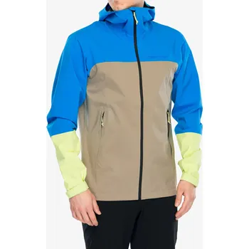 Pánská větrovka Bunda do deště Peak Perfomance Trail Hipe Shell Jacket - bril blue/avid beige/sunny adv