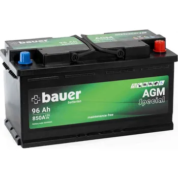 Autobaterie Bauer BA59602 AGM 96Ah 12V 850A 350x175x190