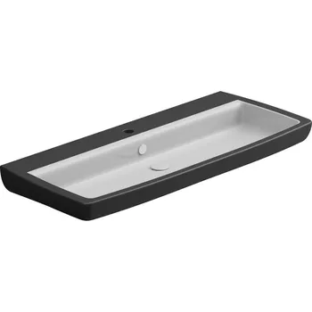Umyvadlo Brio 105 keramické, dvoubarevné, 105x45 cm, BRLAV105BI000003