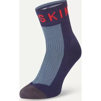 Ponožky SealSkinz Warm Weather Ankle Blue Grey