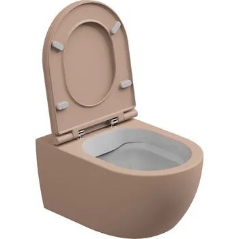 Klozet WC závěsné Like, rimless, dvoubarevné, zadní odpad, LKWCSOBI000032FI