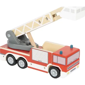 Výuková hračka small foot Hasičský vůz s otočným žebříkem