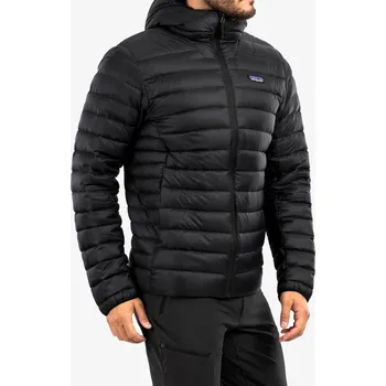 Péřová bunda Patagonia Down Sweater Hoody - black