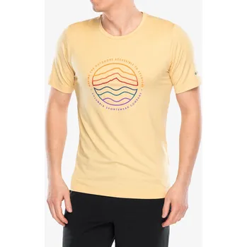 Pánské tričko Tričko s potiskem Columbia Kwick Hike Graphic S/S Tee - dune heather/peaked lifestyle